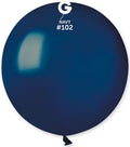 Gemar 102 Standard Navy 48cm 19" G19 Latex Luftballons Blau
