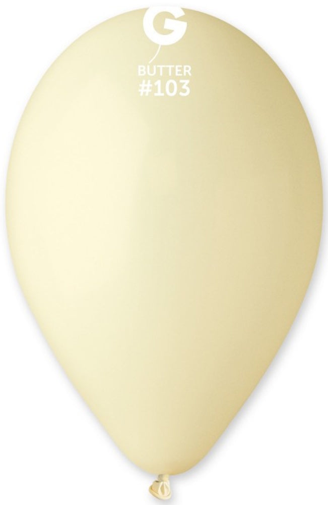 Gemar 103 Standard Butter 33cm 13 Inch G120 Latex Luftballons