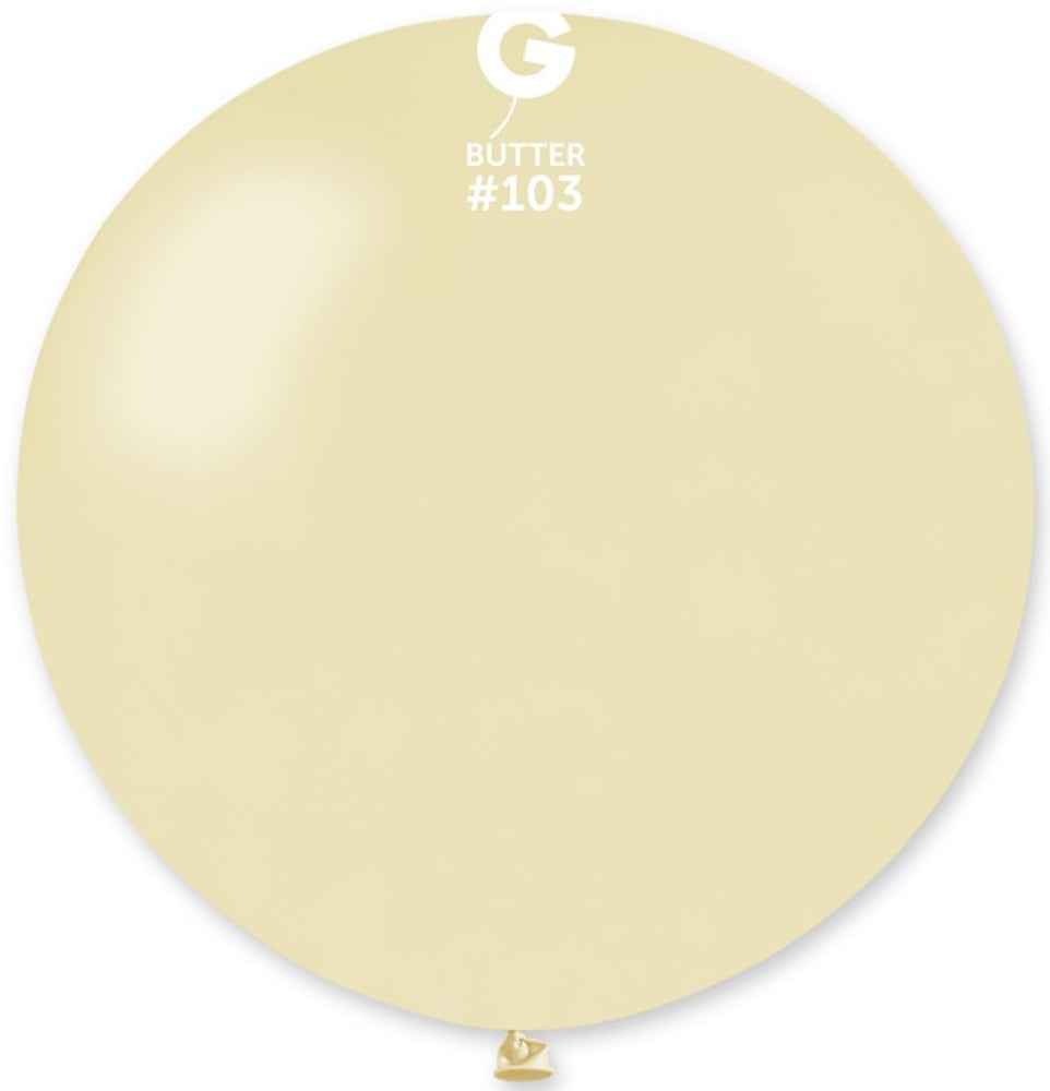 Gemar 103 Standard Butter 80cm 31 Inch Latex Luftballons