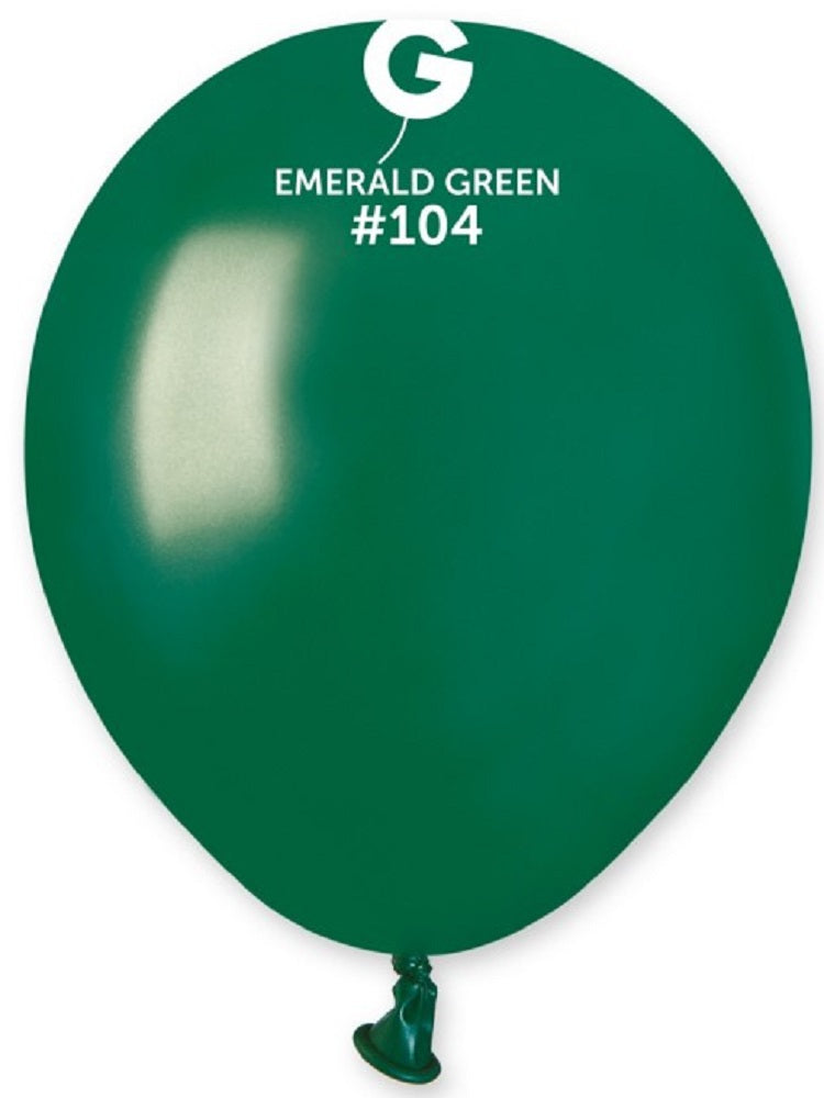 Gemar 104 Standard Emerald Green 12,5cm 5 Inch Latex Luftballons