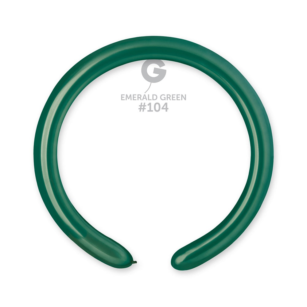 Gemar 104 Standard Emerald Green 260G Modellierballons D4 Grün