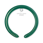Gemar 104 Standard Emerald Green 260G Modellierballons D4 Grün