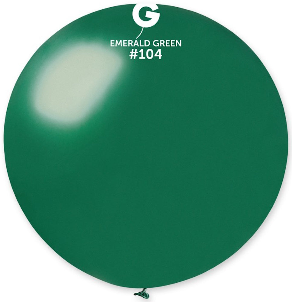Gemar 104 Standard Emerald Green 80cm 31 Inch Latex Luftballons