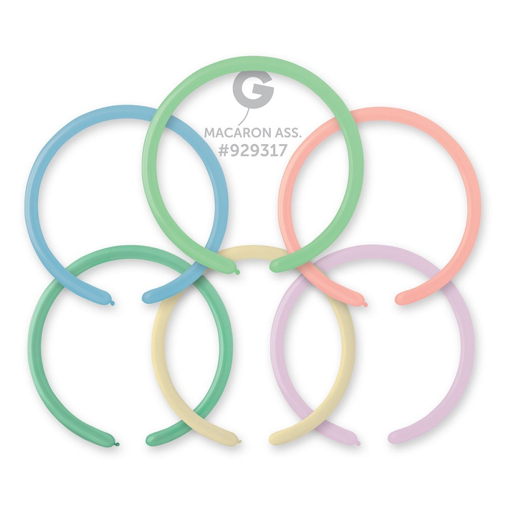 Gemar 200 Standard Macaron Assortment 160G Modellierballons D2