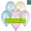 Gemar 204 Crystal Rainbow Assortment 33cm 13" G120 Latex Luftballons