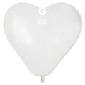 Gemar Herz 000 Crystal Crystal 43cm 17" CR17 Latex Luftballons Transparent