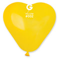 Gemar Herz 002 Standard Yellow 15cm 6" CR6 Latex Luftballons Gelb