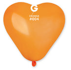 Gemar Herz 004 Standard Orange 15cm 6" CR6 Latex Luftballons