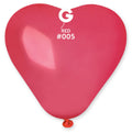 Gemar Herz 005 Standard Red 15cm 6" CR6 Latex Luftballons Rot