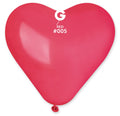 Gemar Herz 005 Standard Red 43cm 17" Latex Luftballons Rot