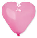 Gemar Herz 006 Standard Rose 15cm 6" CR6 Latex Luftballons Rosa