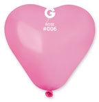 Gemar Herz 006 Standard Rose 15cm 6" CR6 Latex Luftballons Rosa