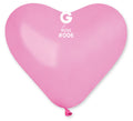 Gemar Herz 006 Standard Rose 25cm 10" CR Latex Luftballons Rosa