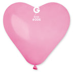 Gemar Herz 006 Standard Rose 43cm 17" CR17 Latex Luftballons Rosa