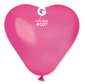 Gemar Herz 007 Standard Fuchsia 15cm 6" CR6 Latex Luftballons Magenta