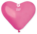 Gemar Herz 007 Standard Fuchsia 25cm 10" CR Latex Luftballons Magenta