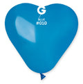 Gemar Herz 010 Standard Blue 15cm 6" CR6 Latex Luftballons Blau