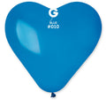 Gemar Herz 010 Standard Blue 43cm 17" CR17 Latex Luftballons Blau