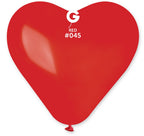 Gemar Herz 045 Standard Dark Red 43cm 17" CR17 Latex Luftballons Rot
