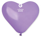 Gemar Herz 049 Standard Lavender 25cm 10" CR Latex Luftballons Lavendel