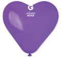 Gemar Herz 049 Standard Lavender 43cm 17" CR17 Latex Luftballons Lavendel