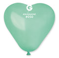 Gemar Herz 050 Standard Aquamarine 15cm 6" CR6 Latex Luftballons Blau