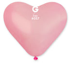 Gemar Herz 057 Standard Pink 25cm 10" CR Latex Luftballons Rose