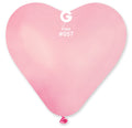 Gemar Herz 057 Standard Pink 43cm 17" CR17 Latex Luftballons Rose