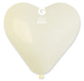 Gemar Herz 059 Standard Ivory 43cm 17" CR17 Latex Luftballons Elfenbein