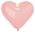 Gemar Herz 073 Standard Baby Pink 25cm 10" CR Latex Luftballons Rosa