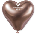 Gemar Herz 096 Shiny Rose Gold 30cm 12" CRB12 Latex Luftballons