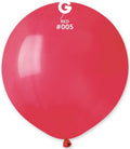 Gemar 005 Standard Raspberry Red 48cm 19" G19 Latex Luftballons Rot