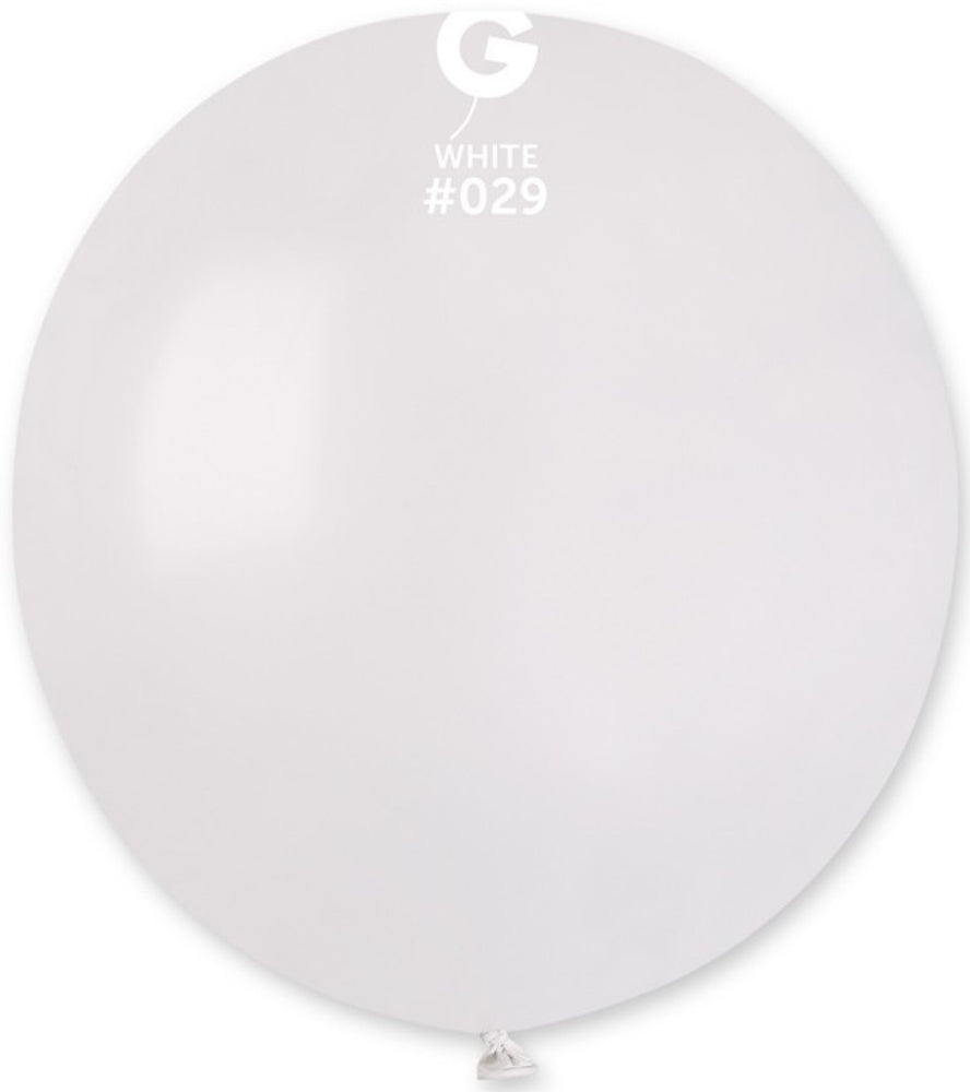 Gemar 029 Metallic White 48cm 19 Inch GM19 Latex Luftballons