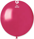 Gemar 032 Metallic Raspberry 48cm 19" GM150 Latex Luftballons Pink