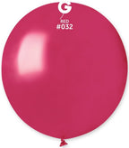 Gemar 032 Metallic Raspberry 48cm 19" GM150 Latex Luftballons Pink