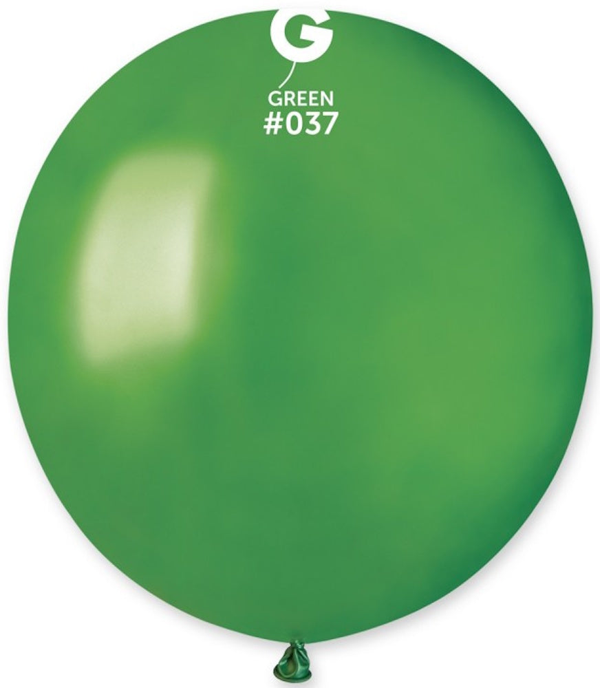 Gemar 037 Metallic Green 48cm 19" GM150 Latex Luftballons Grün