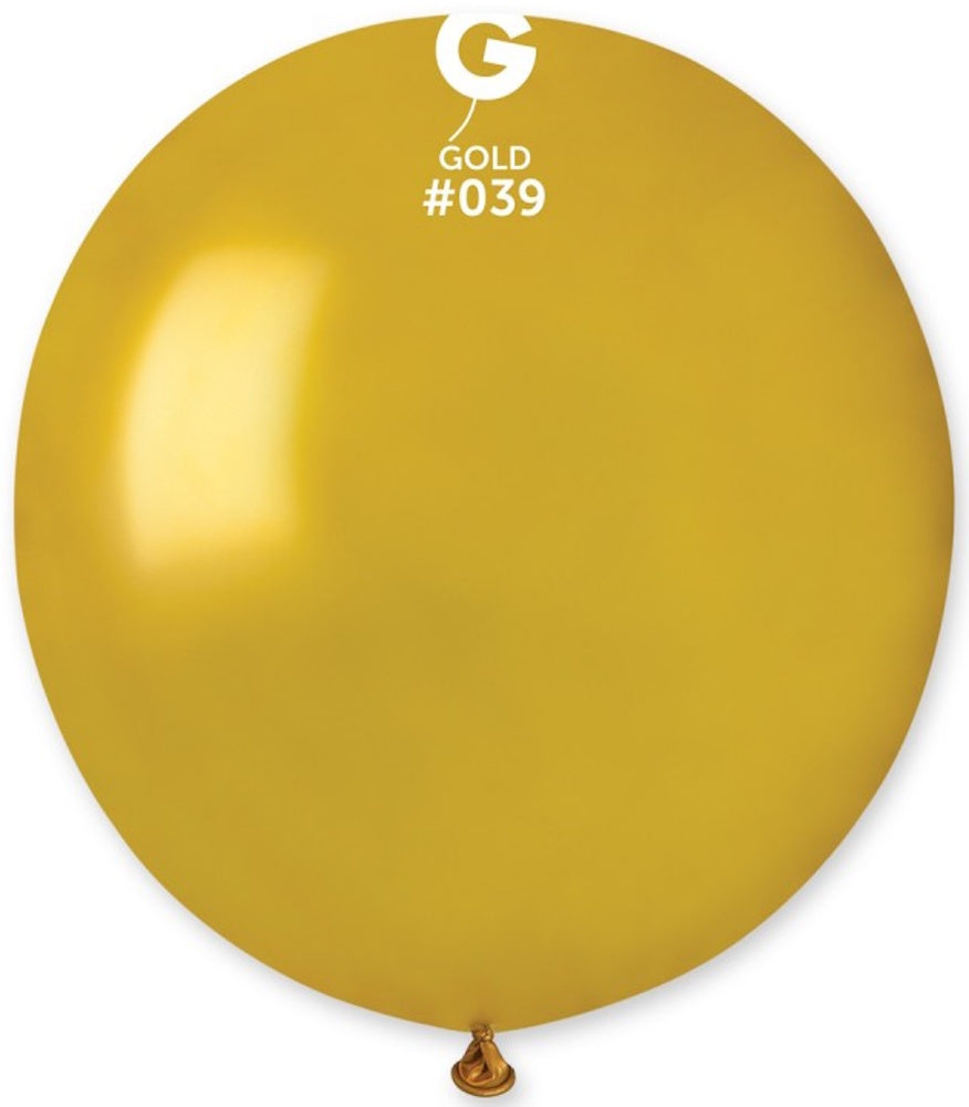 Gemar 039 Metallic Gold 48cm 19" GM150 Latex Luftballons
