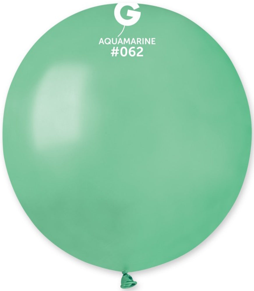 Gemar 062 Metallic Aquamarine 48cm 19 Inch GM19 Latex Luftballons