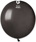 Gemar 065 Metallic Black 48cm 19" GM150 Latex Luftballons Schwarz