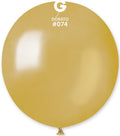 Gemar 074 Metallic Dorato 48cm 19" GM150 Latex Luftballons Golden