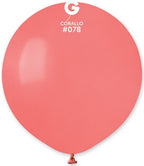 Gemar 078 Standard Coral 48cm 19" G150 Latex Luftballons Koralle