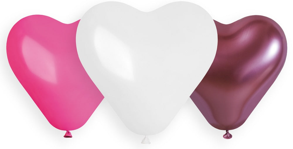 Germar Herz 202 Assortment 30cm 12" CR12 CRB12 Latex Luftballons 5 Stück