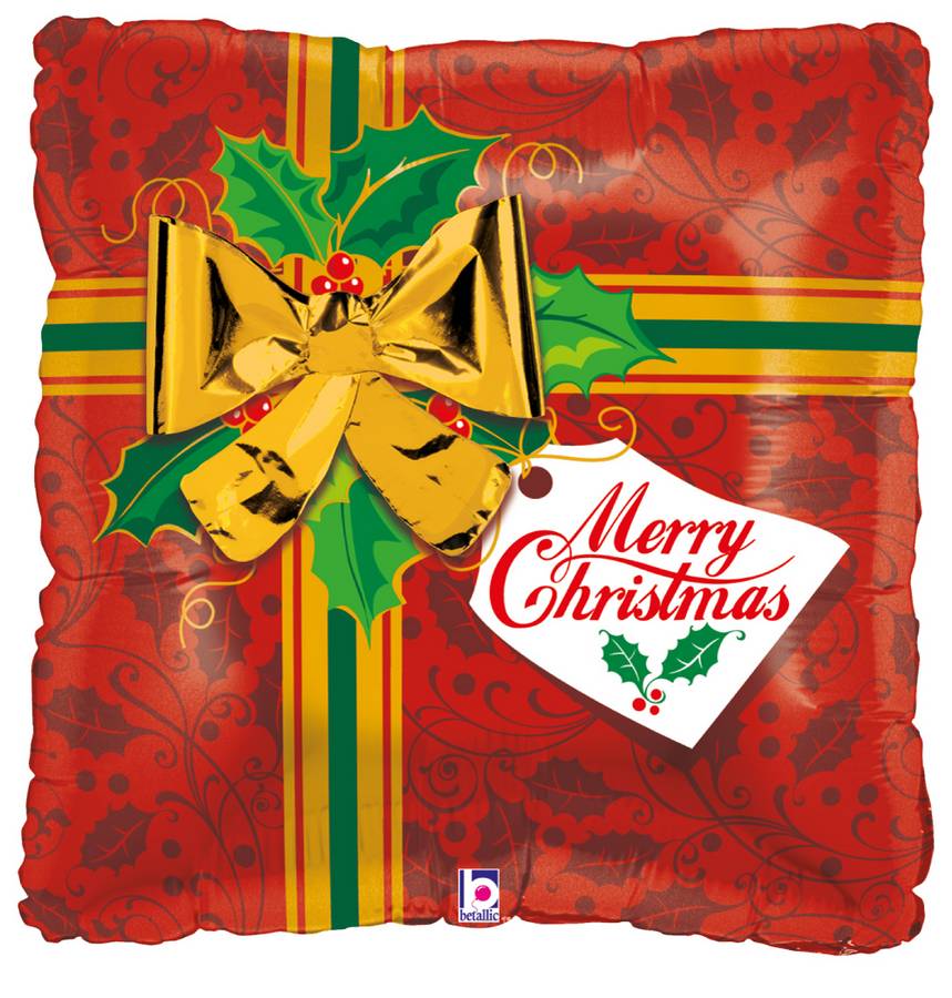 Geschenk Merry Christmas Folienballon 45cm