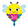Bee Well Soon Gute Besserung Bienchen Folienballon 55 x  53cm