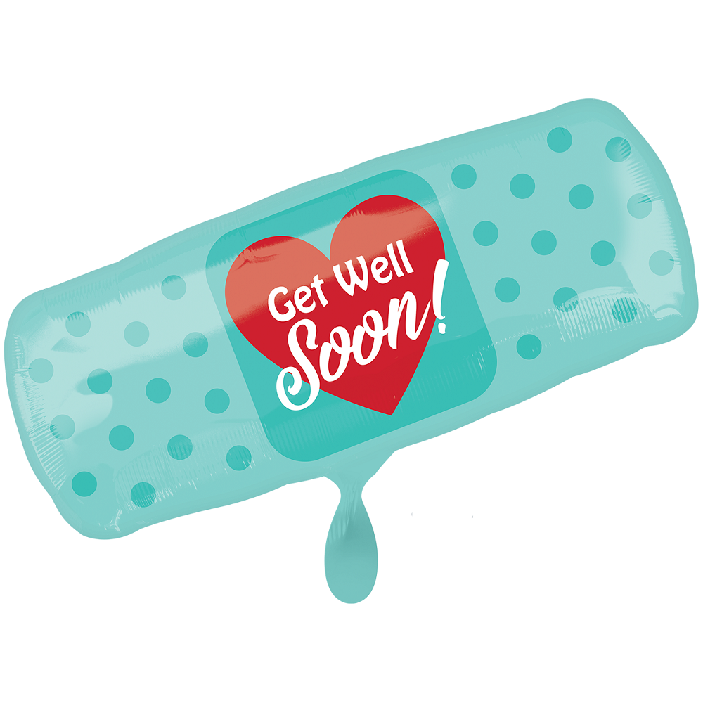 Get Well Soon Gute Besserung Trostpflaster Folienballon 73cm 29"