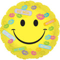 Get Well mit Pflastern und Küssen lachendes Gesicht Folienballon 43 cm 17 Inch