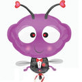 Glühwürmchen Fliege im Smoking Tuxedo Firefly Folienballon 63,5cm 25"