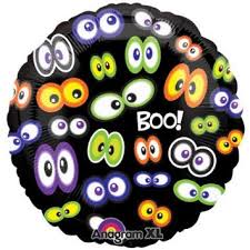Glowing Eyeballs Folienballon 45cm