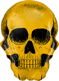 Golden Skull Schädel Folienballon - 91cm 36''