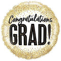 Grad Gold Glitter Dots Folienballon 46cm 18"